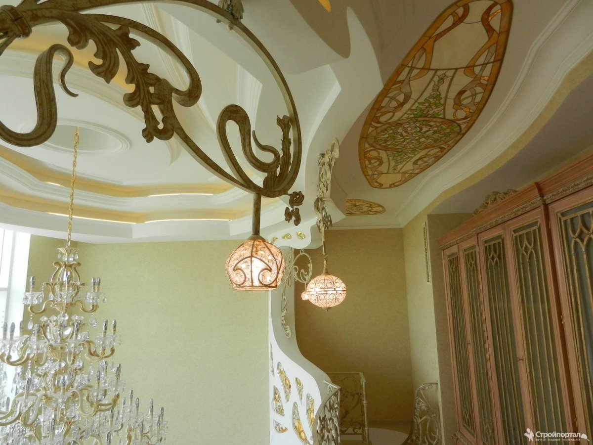 Потолок в стиле ар нуво