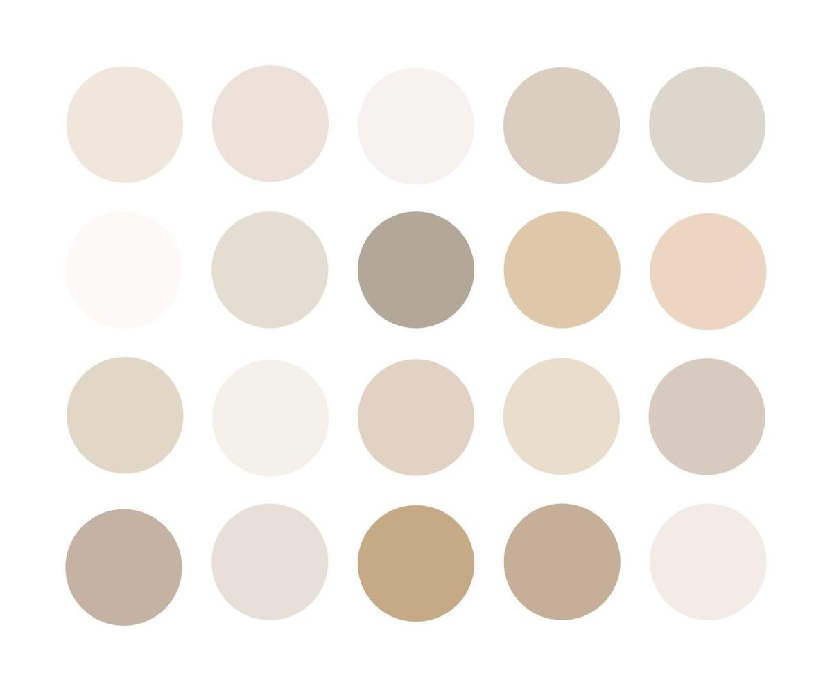 Актуальные цветовые Палитры