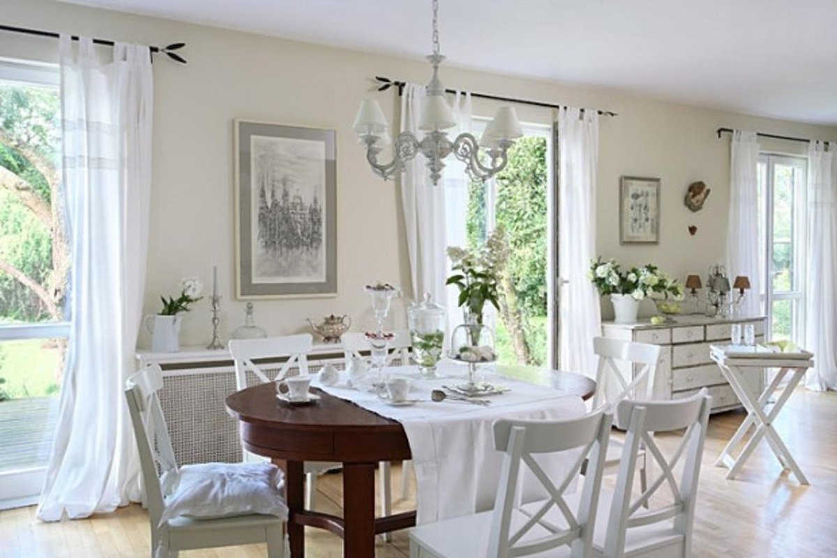 Интерьер кухни столовой в стиле Прованс