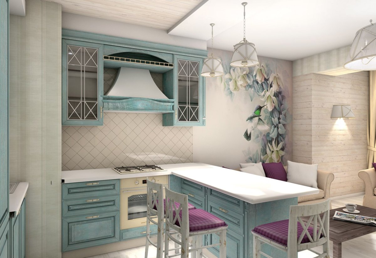 Проект кухни в стиле Прованс