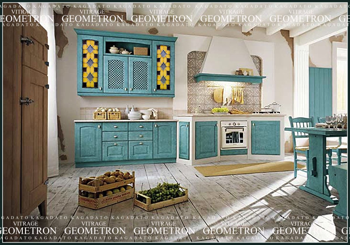 Пол для кухни в стиле Прованс