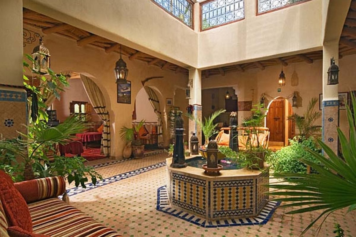 Патио в марокканском стиле