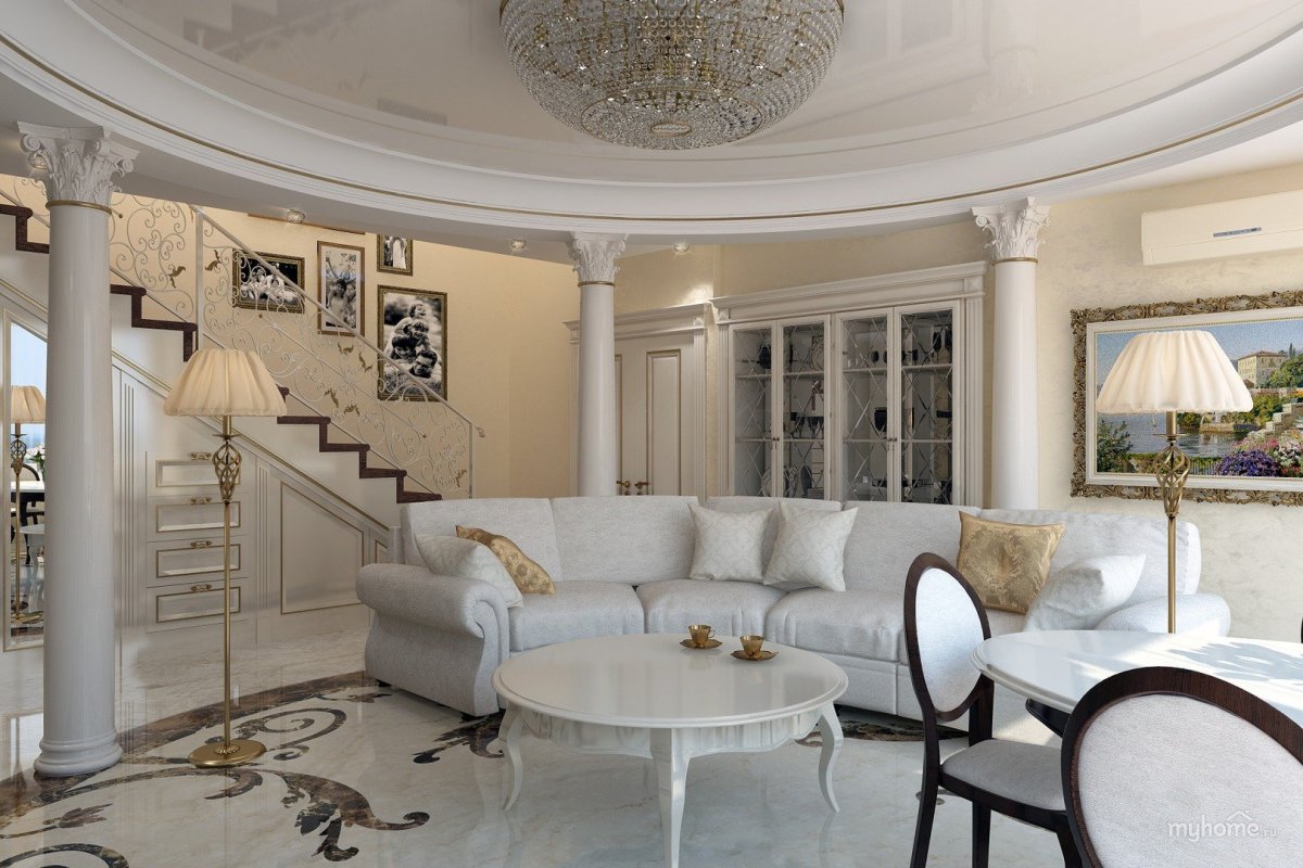 Ампир интерьер гостиная