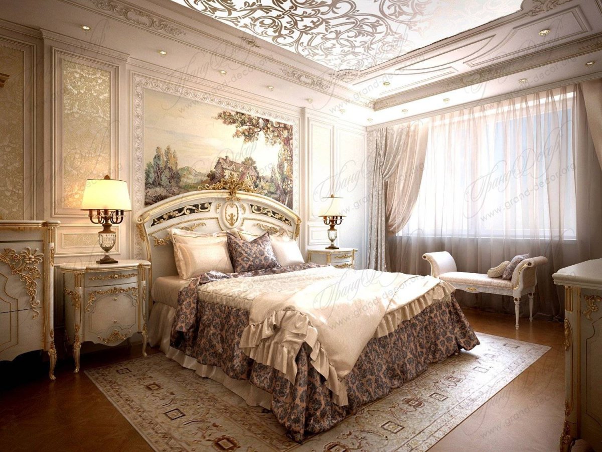Спальня рококо Барокко