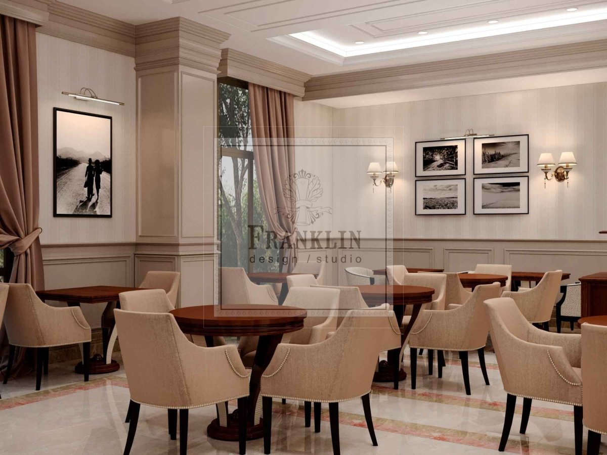 Ресторан в стиле неоклассицизм