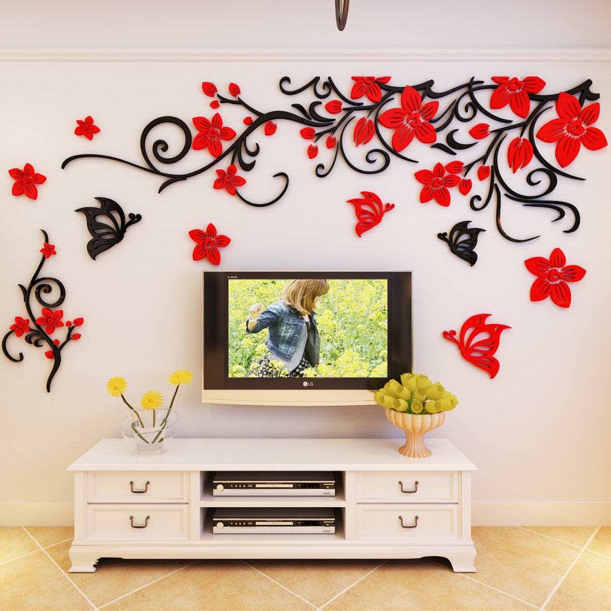 Акриловые наклейки на стену