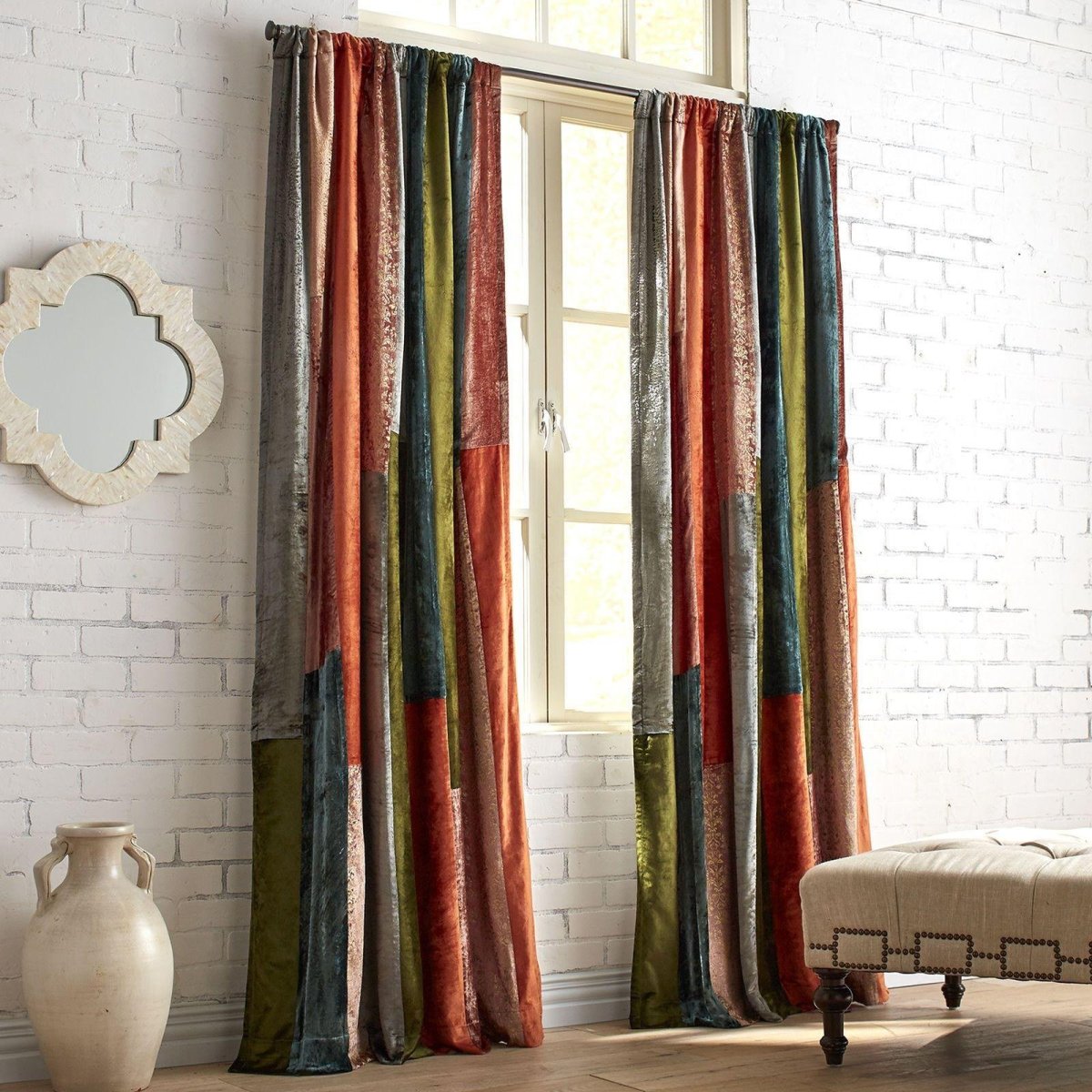 Портьеры в стиле пэчворк