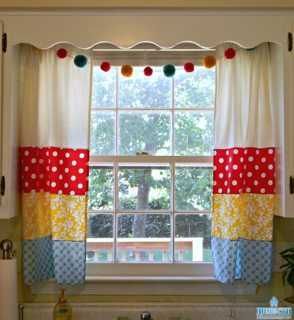 Пэчворк шторы для кухни