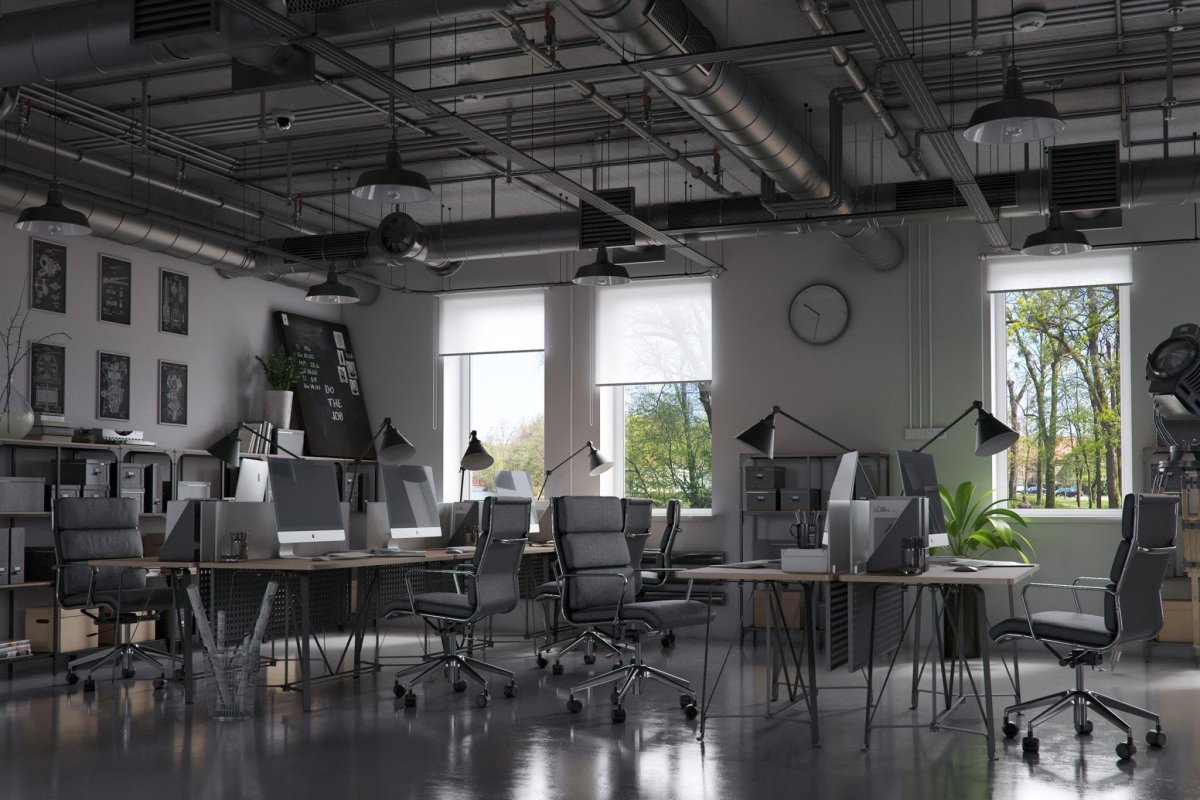 Офис в Индустриальном стиле