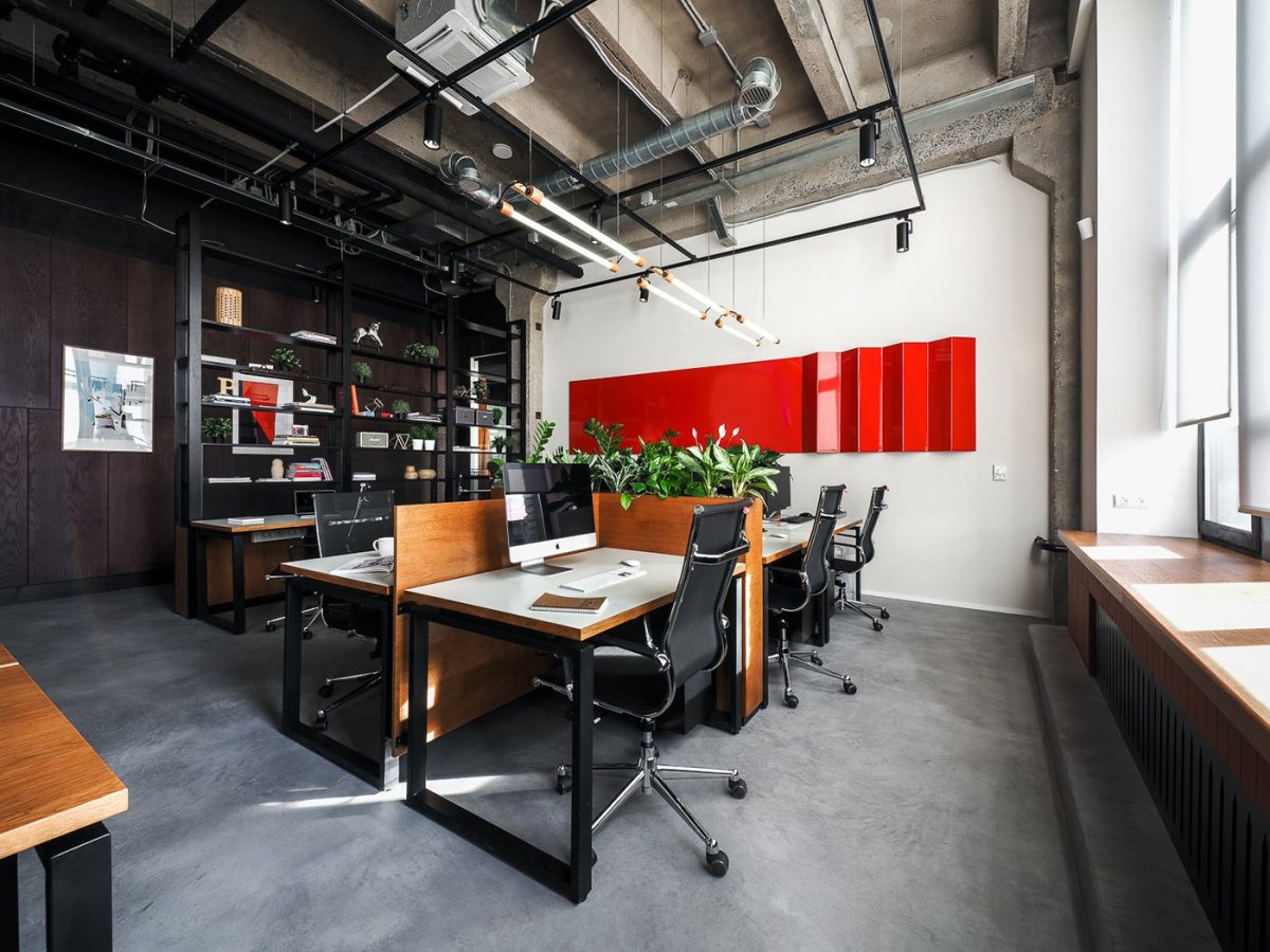 Офис опен Спейс лофт