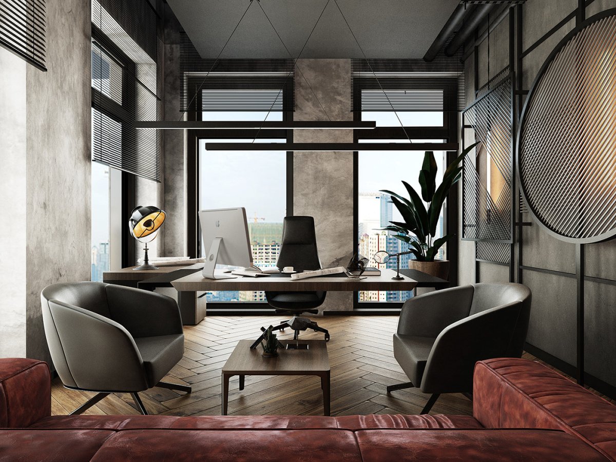 Квартира в офисном стиле