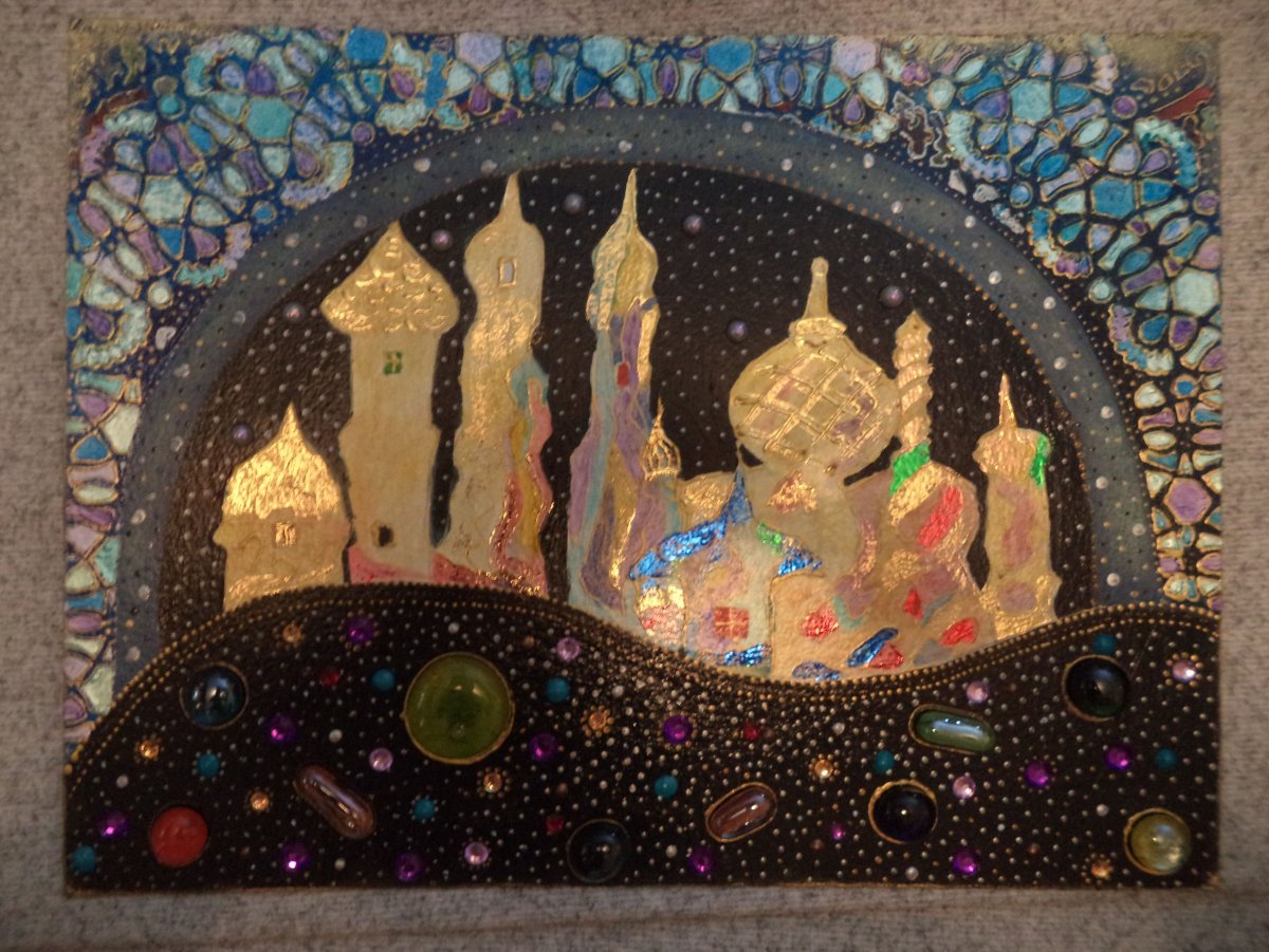 Наталья Полех панно город