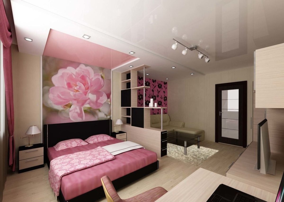 Интерьер однокомнатной квартиры