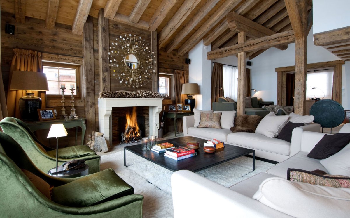 Гостинная в стиль Альпийский Шале