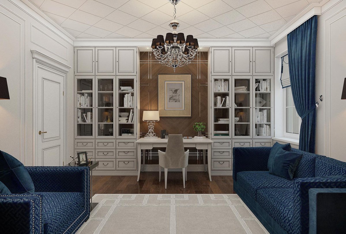 Шкаф в стиле Неоклассика в кабинет