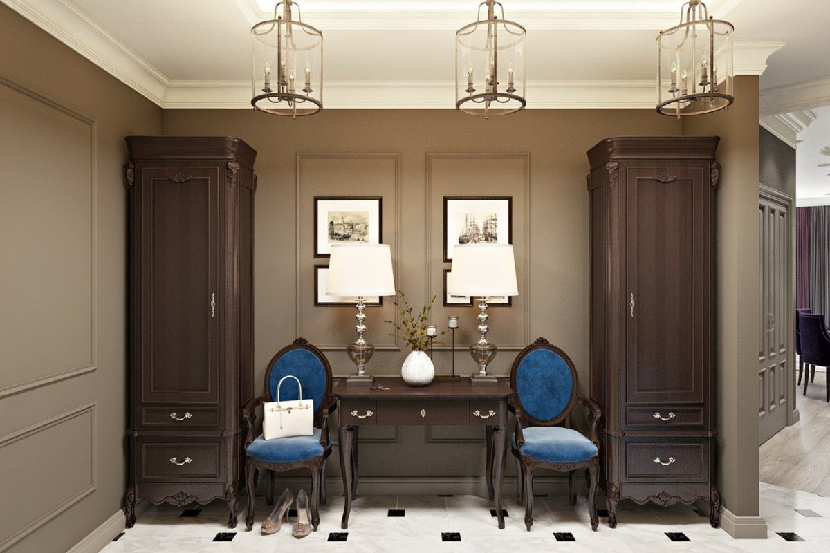 Прихожая в британском стиле