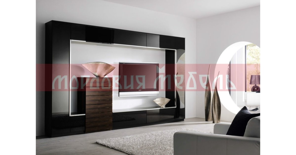 Современные стенки в гостиную