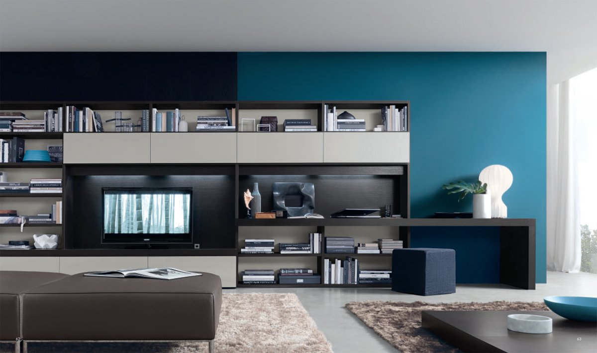 Гостиный гарнитур подвесной с рабочим местом