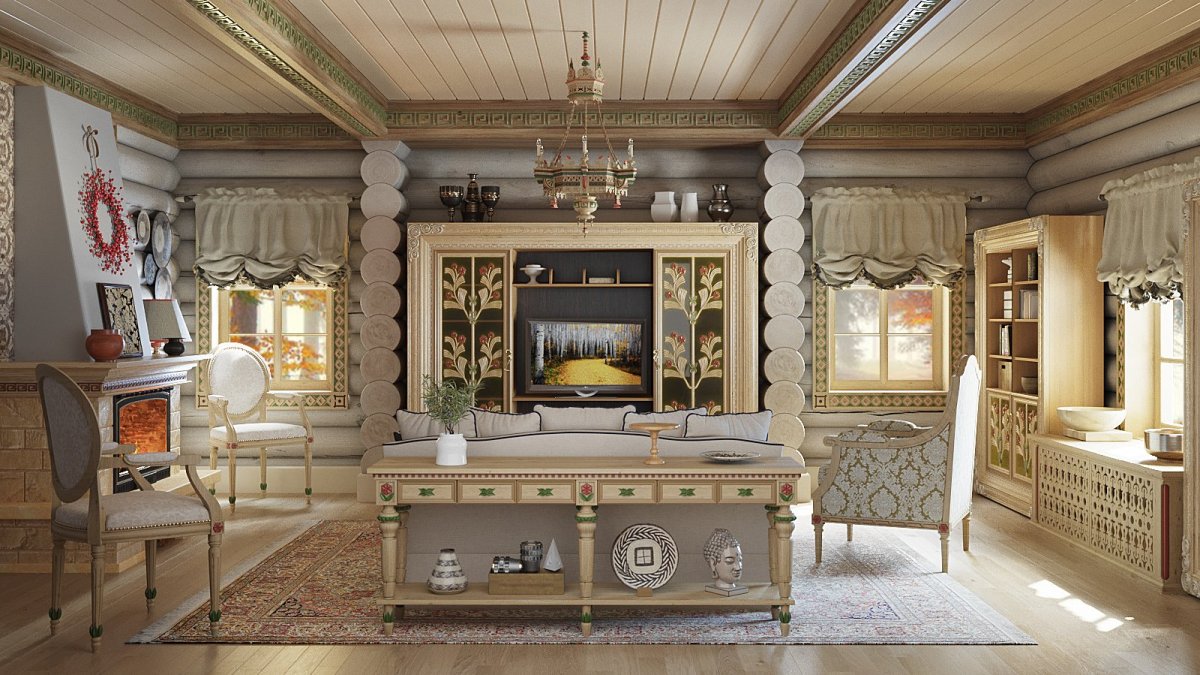 Интерьер а-ля рюс