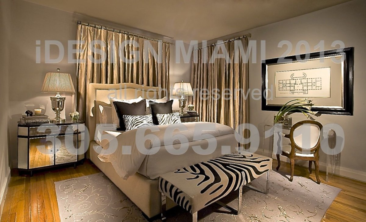 Венге и Зебра в интерьере спальни