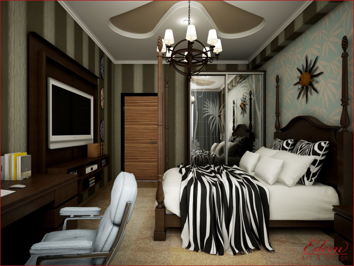 Спальня в стиле Саванна