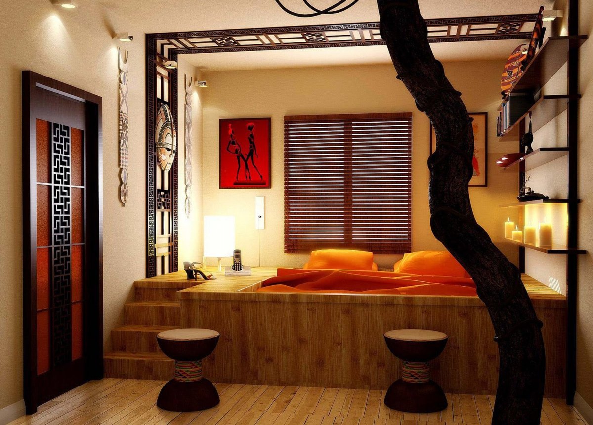 Интерьер прихожей в африканском стиле