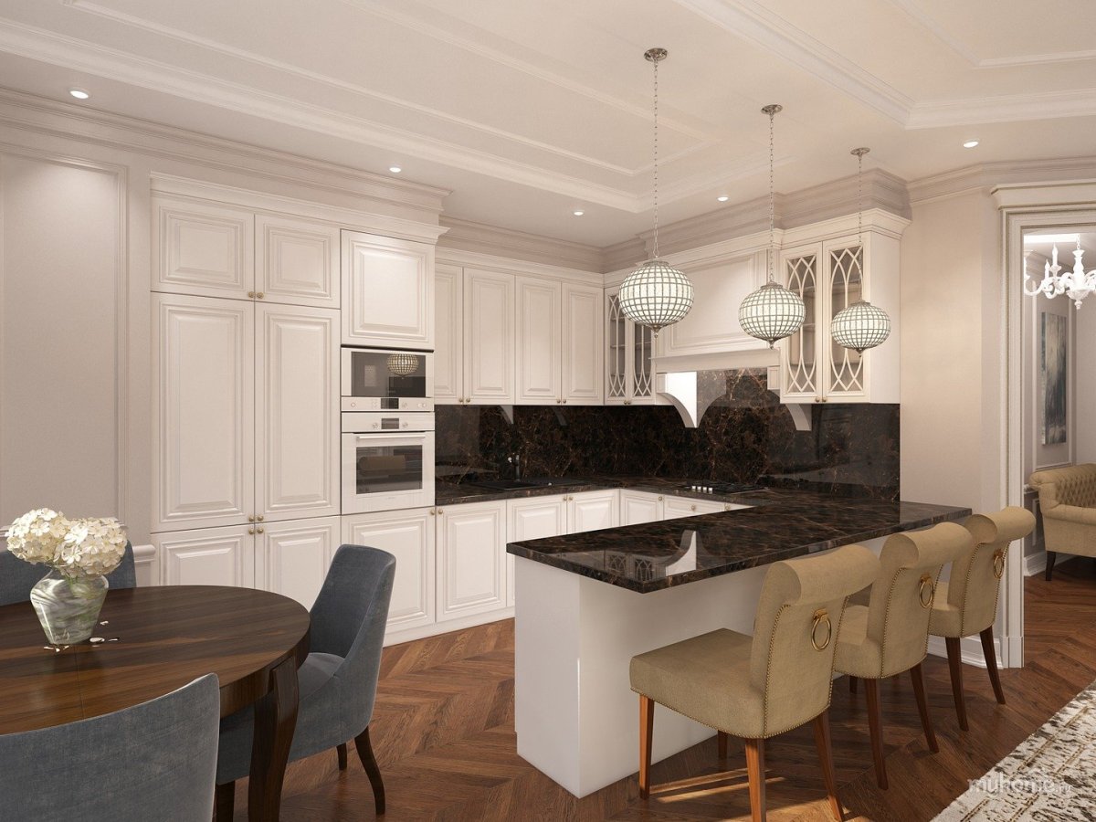 Кухня в стиле Неоклассика реальные