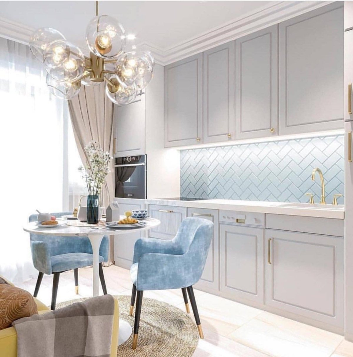 Кухня Неоклассика 2022 Тиффани