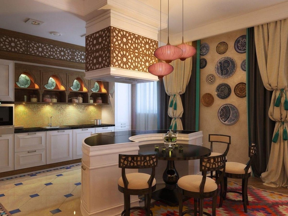 Индийский стиль интерьер kuxnya