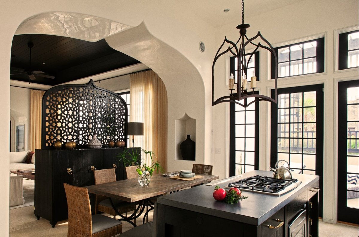 Кухня в марокканском современном стиле