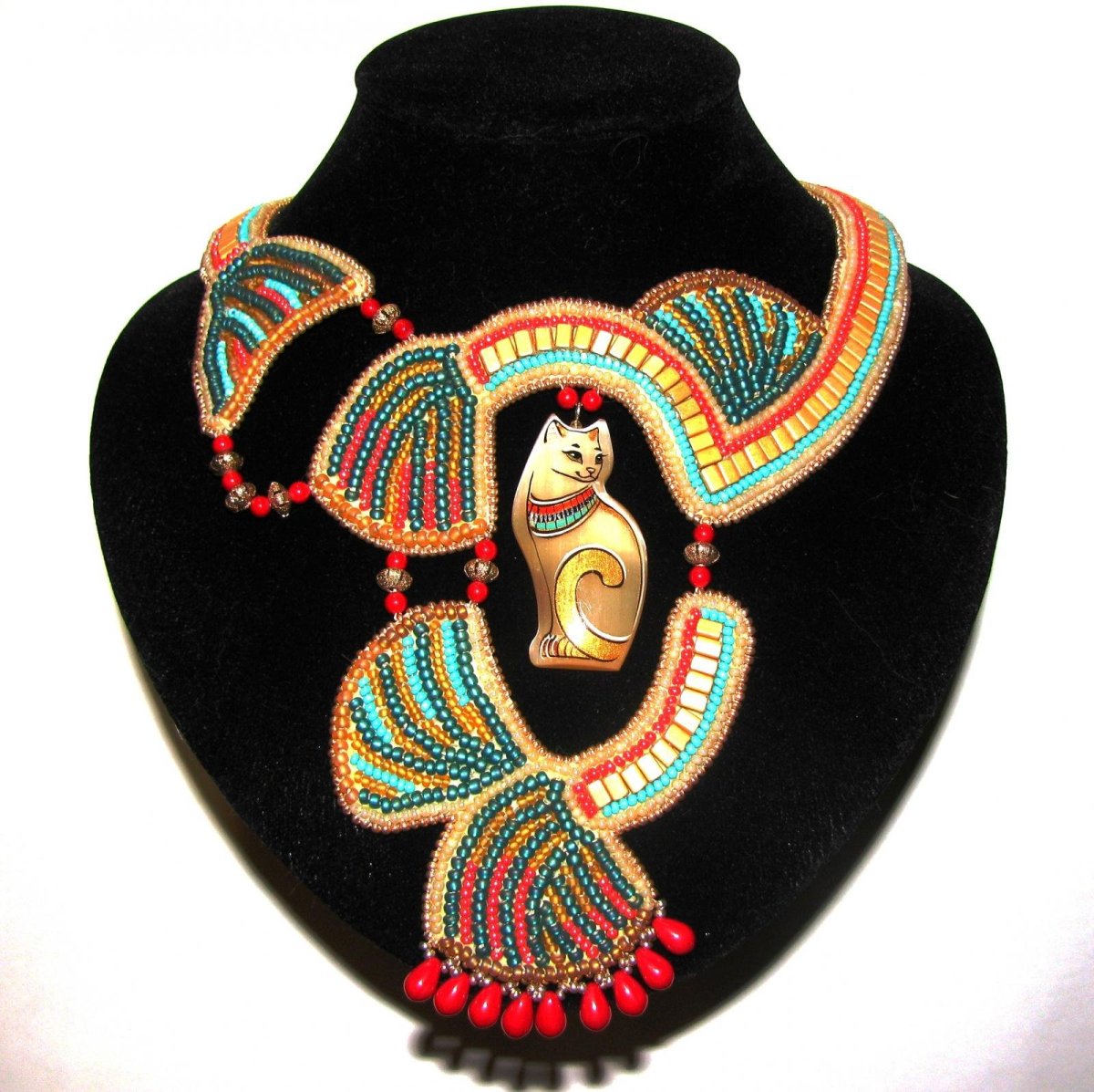 Бисерное ожерелье «Осирис и Изида»