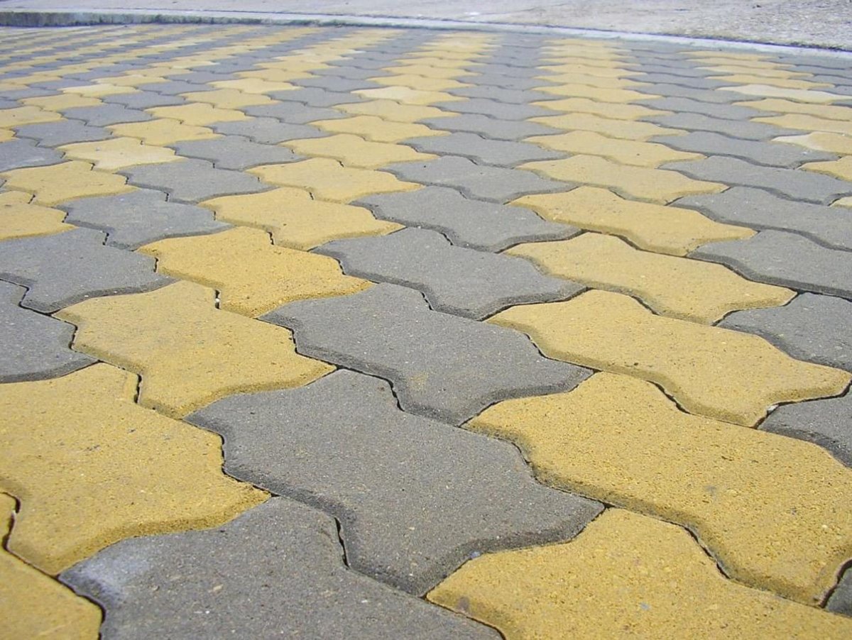 Тротуарная брусчатка зигзаг