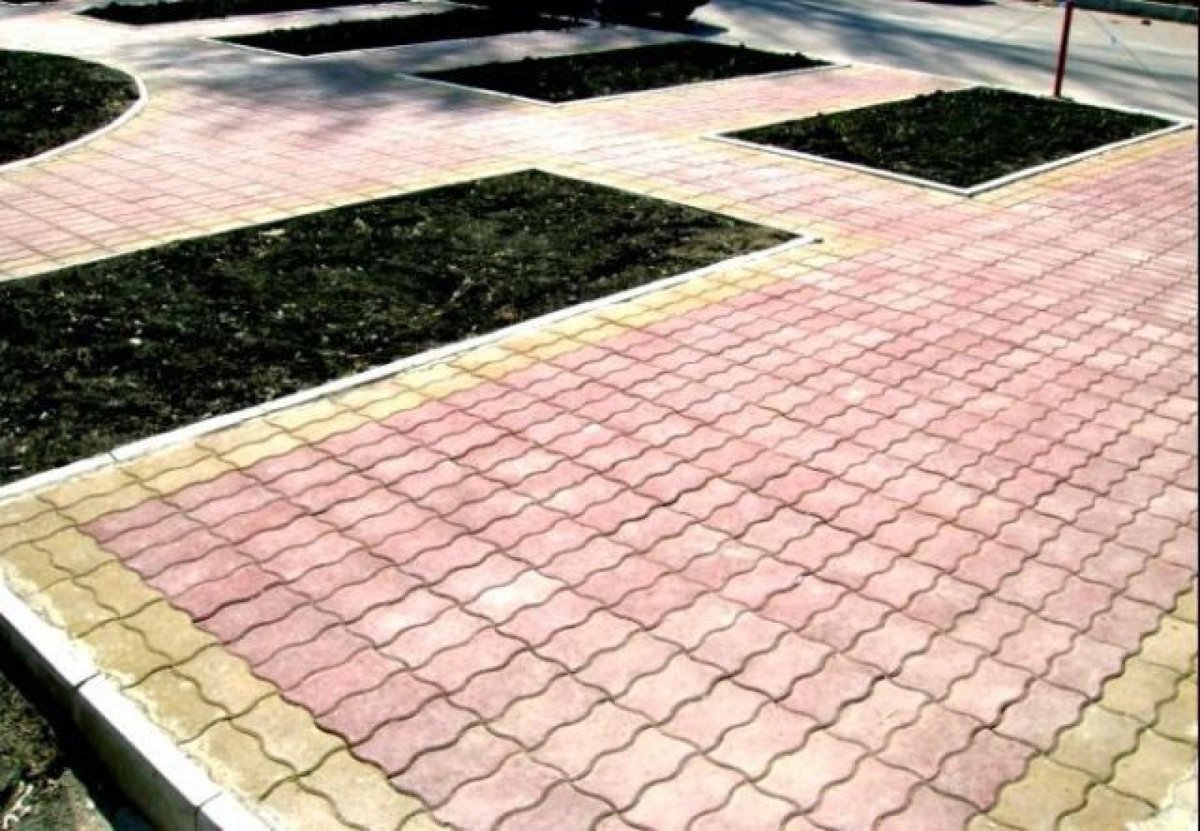 Укладка брусчатки волна