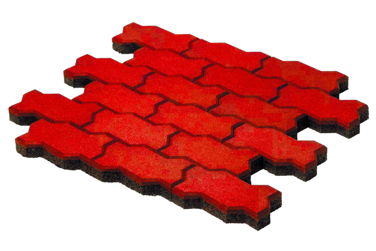 Тротуарная брусчатка «волна» 220x110x60