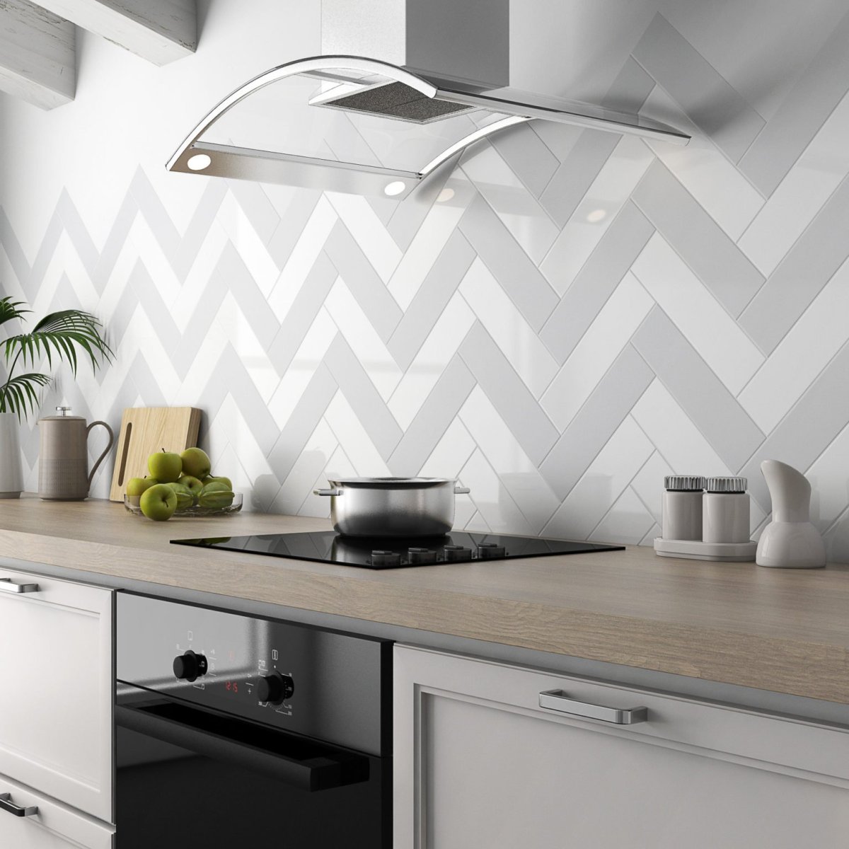 Плитка на фартук для кухни в современном