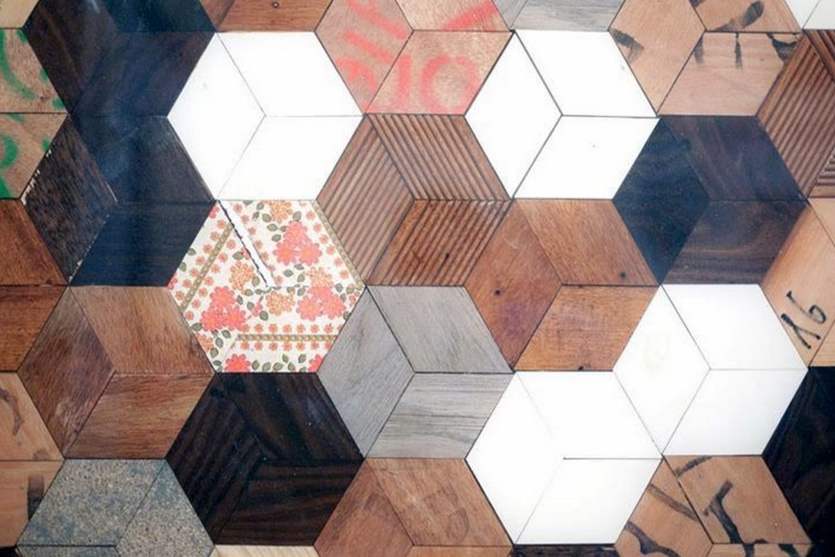 Гексагоны пэчворк плитка