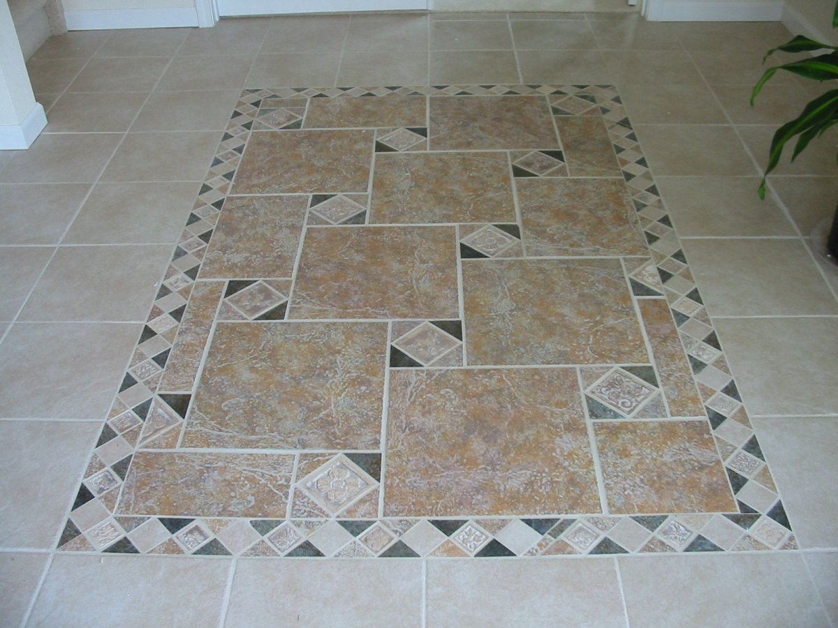 Tile Floor Designs for Living Rooms pattern