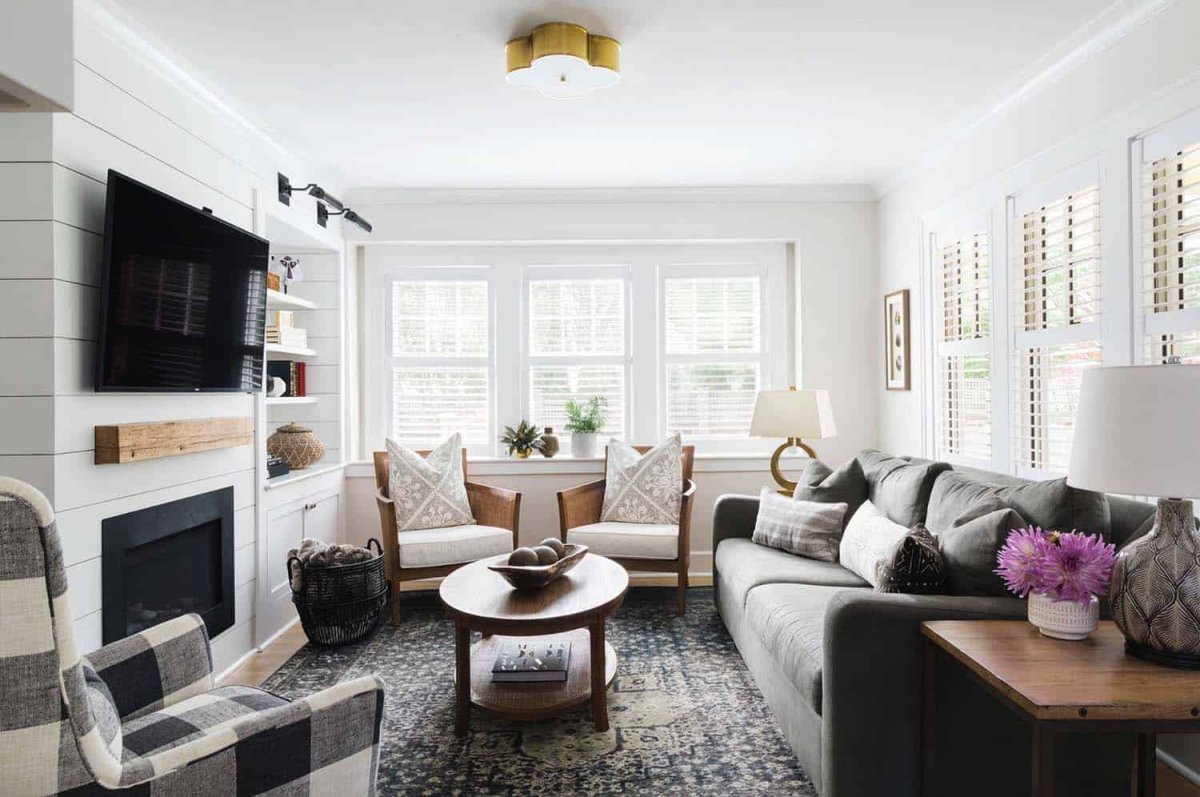 Вытянутая гостиная