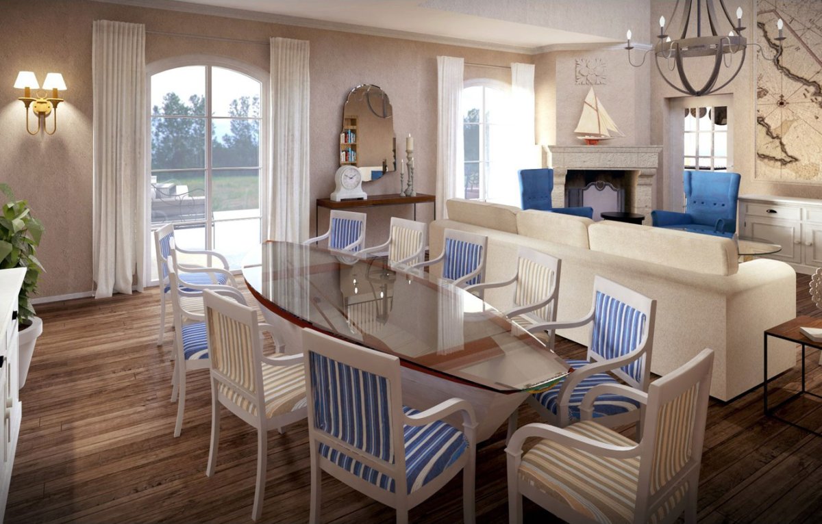 Обои столовая гостиная