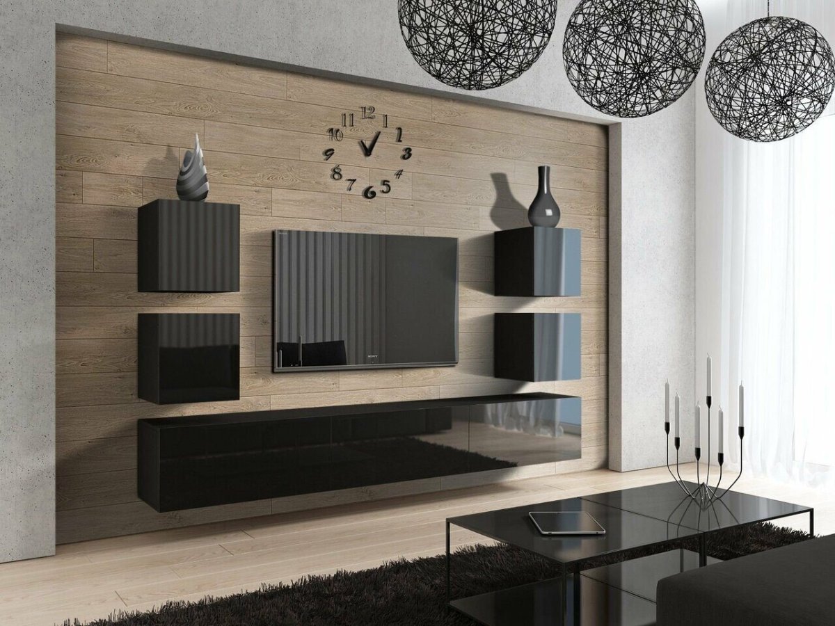 Навесные шкафы в гостиную