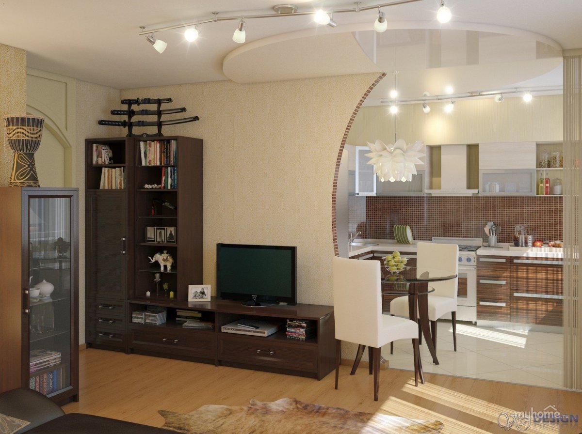 Соединить кухню с гостиной