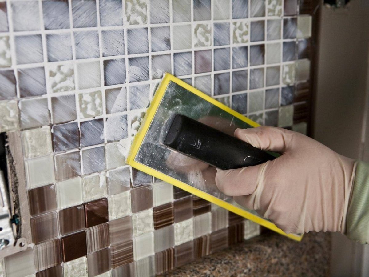 Затирка мозаичной плитки