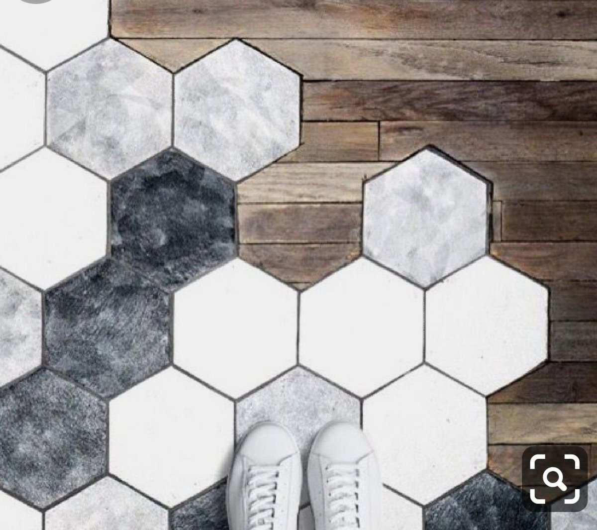 Раскладка шестигранной плитки