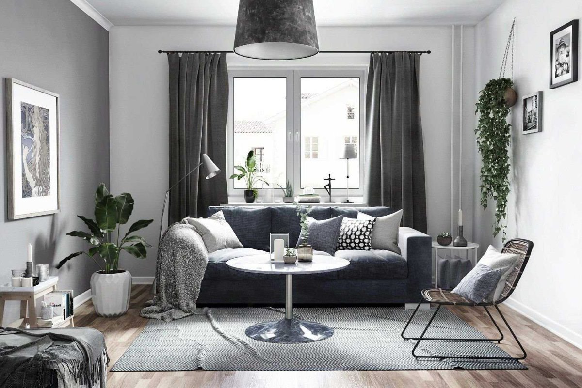 Серая гостиная