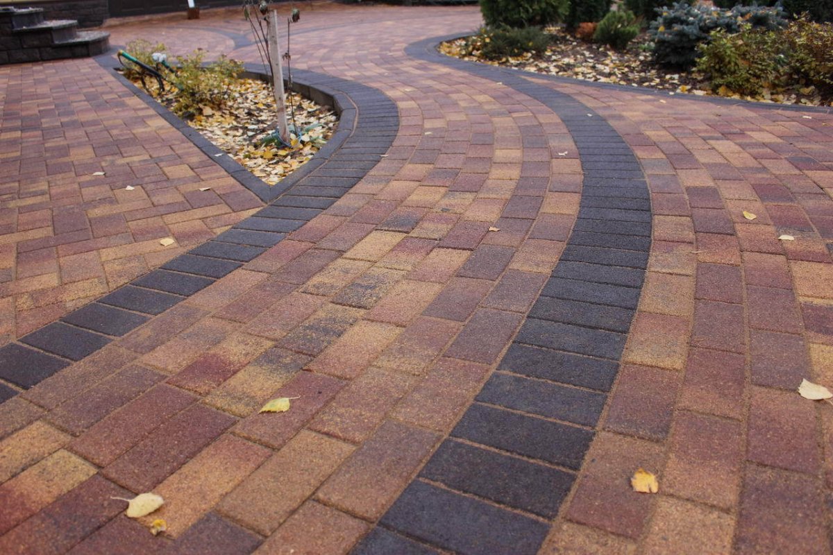 Тротуарная плитка осень листопад