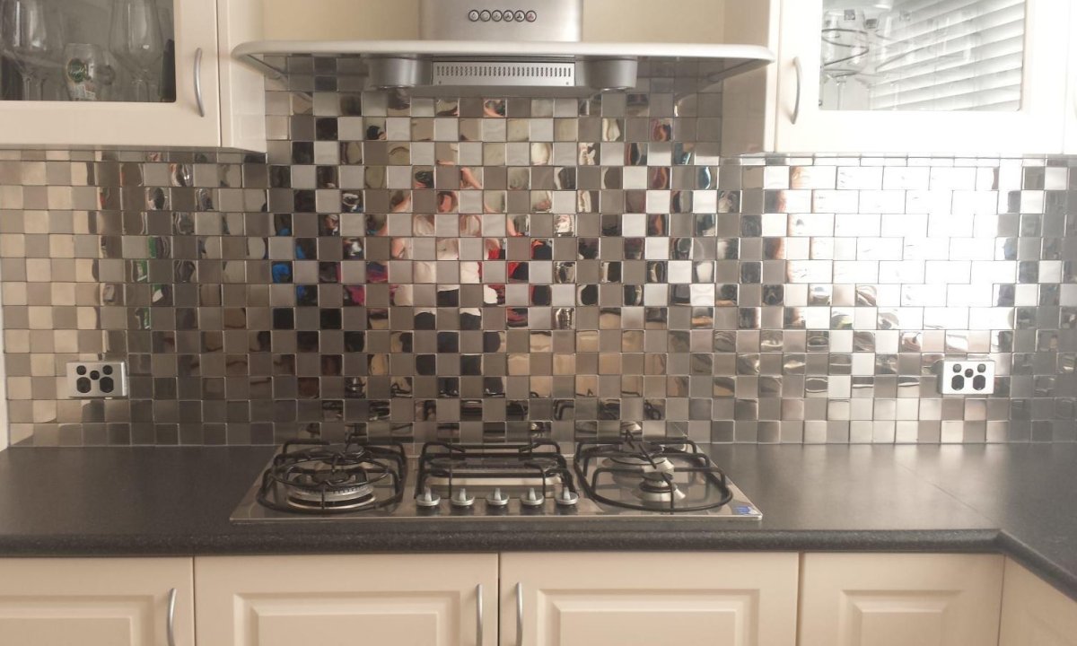 Мозаика на сетке для кухни на фартук