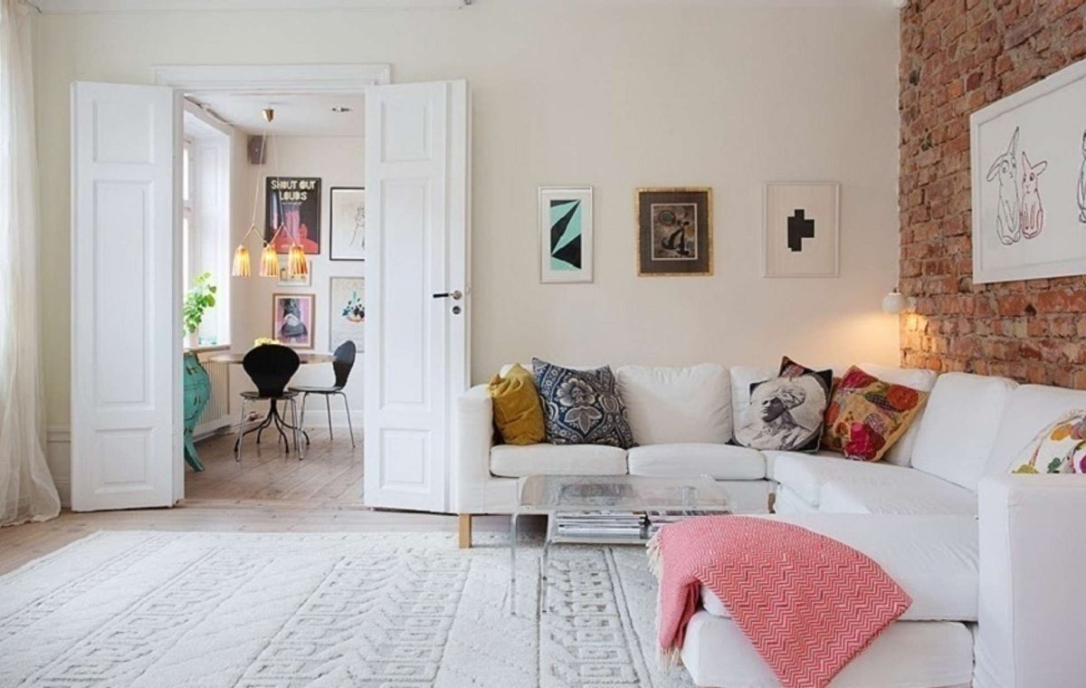 Стены в скандинавском интерьере