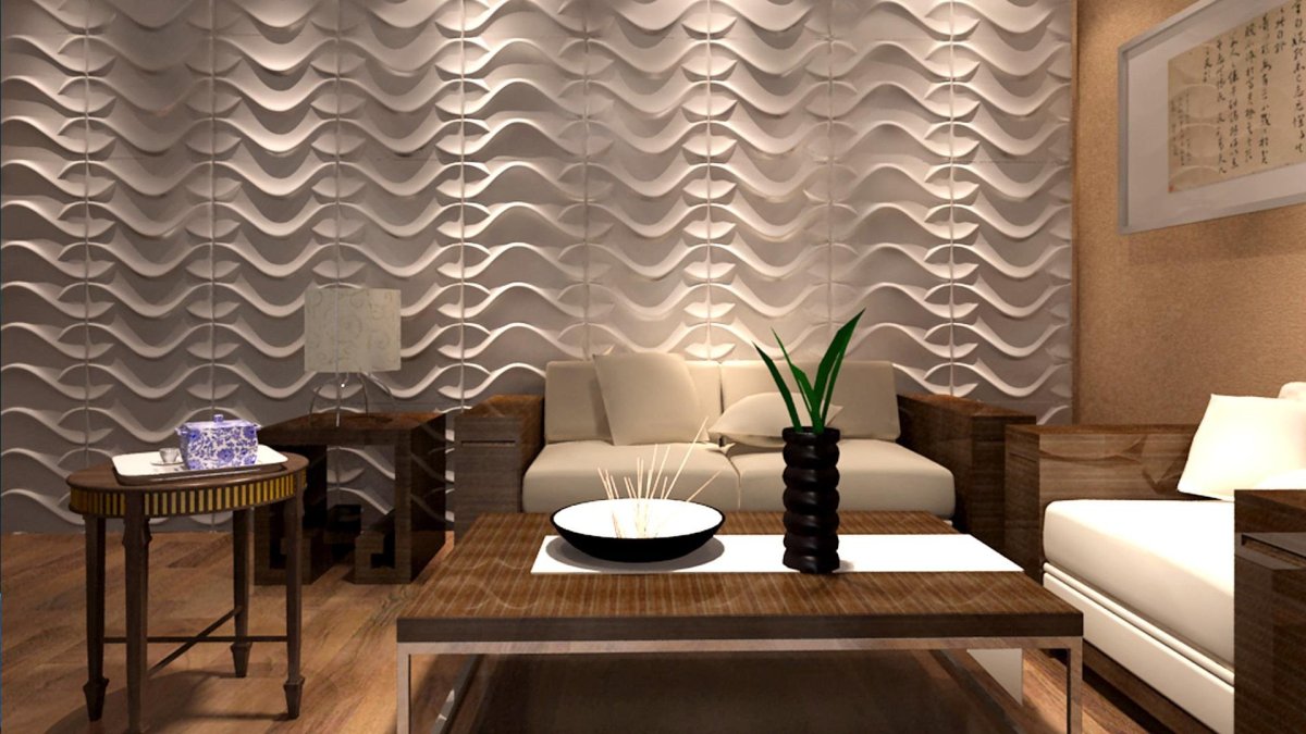 3d панели интерьер вертикальный