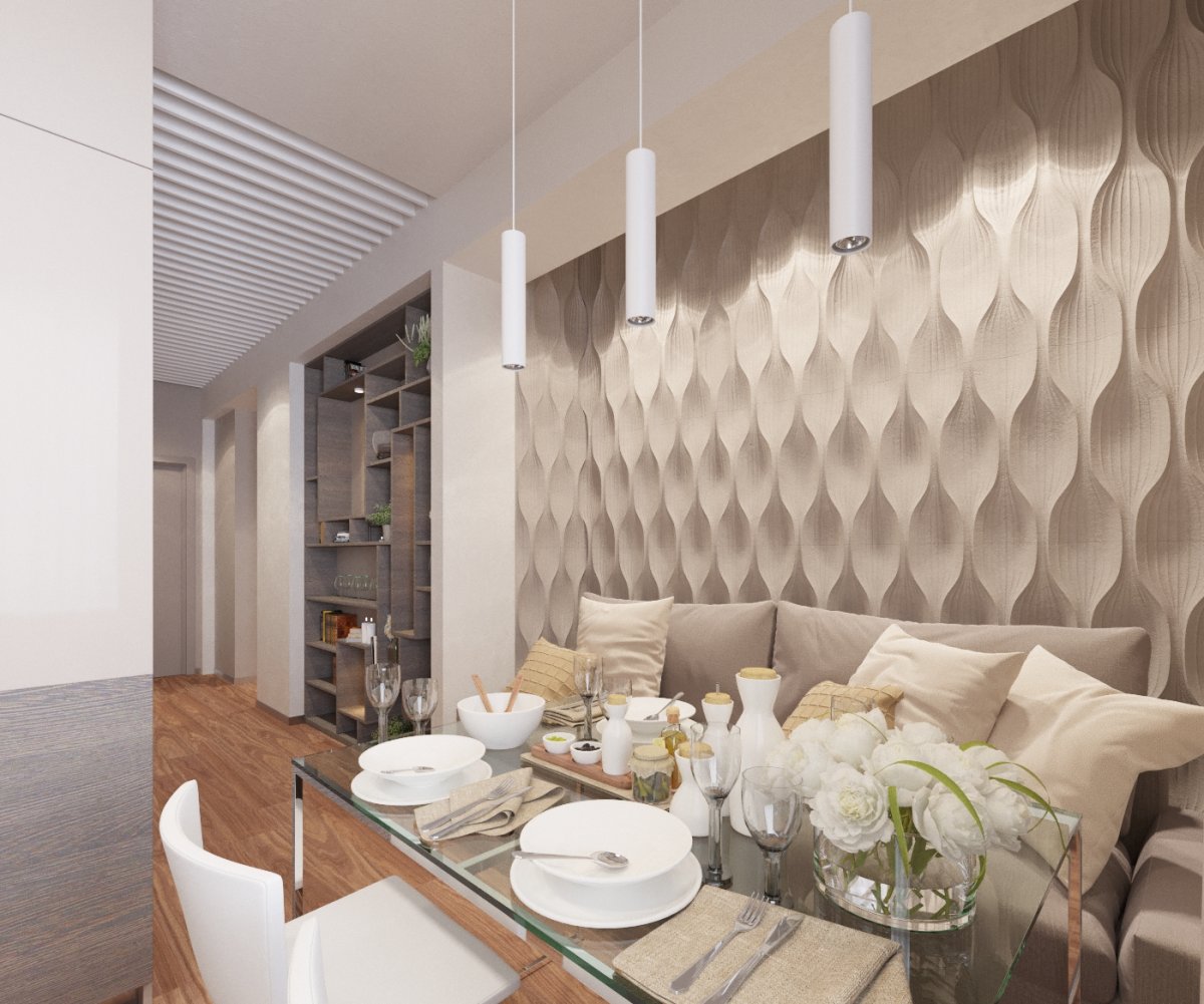 Гипсовые 3д панели Квадро