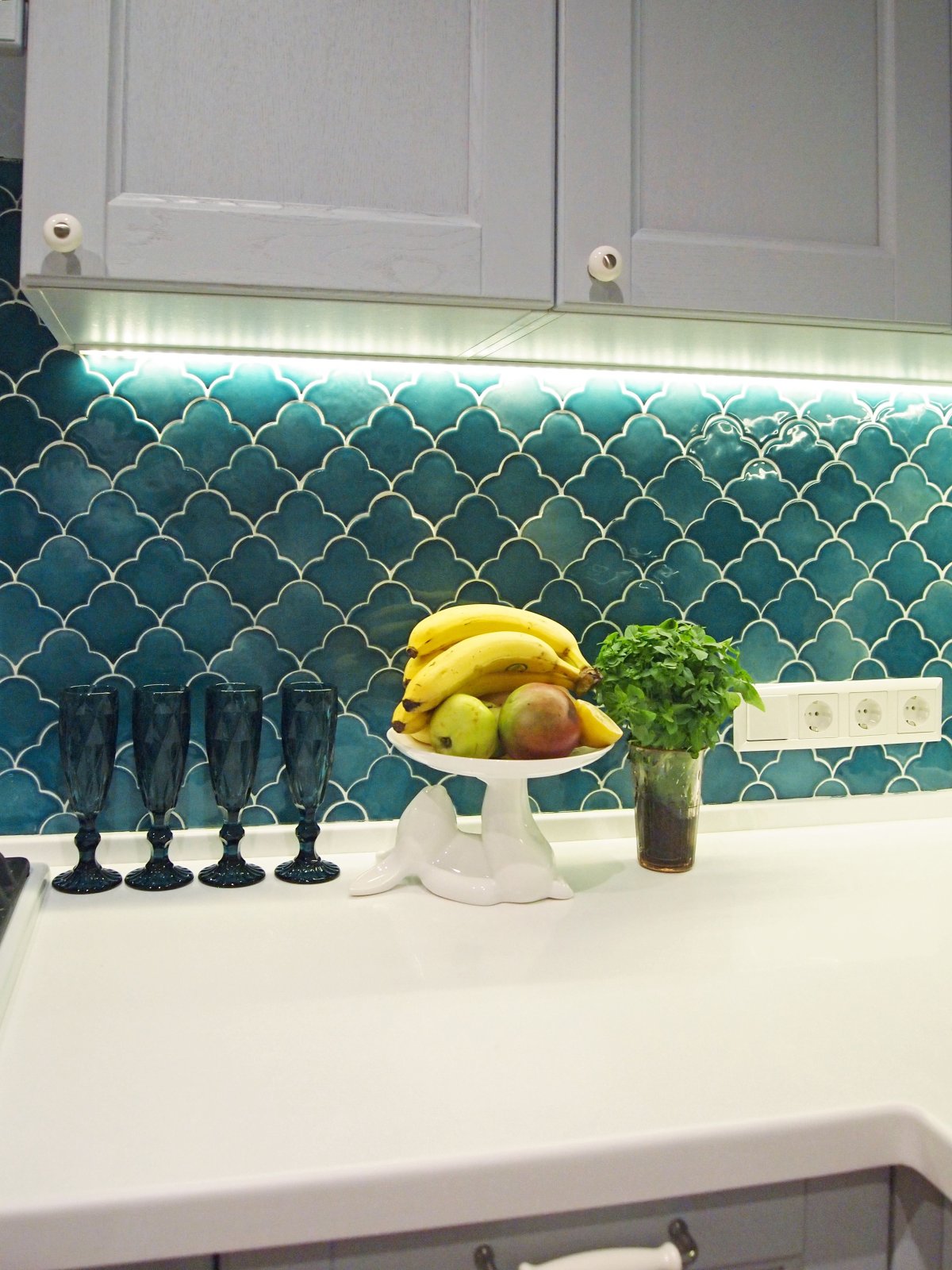 Фартук для кухни из плитки